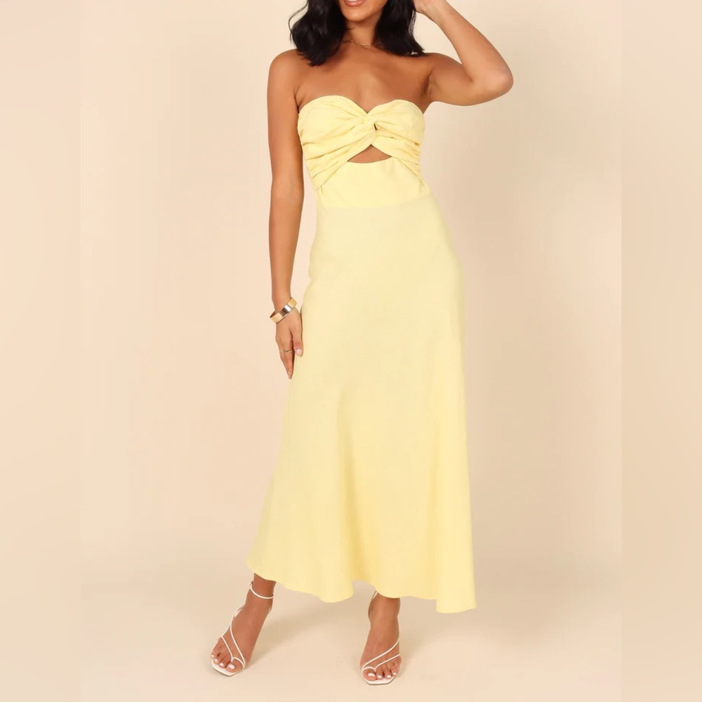 Yellow midi sundress